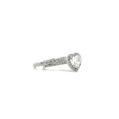 GIA 1.19ct Heart-Shaped Diamond Ring 18kt