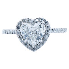 GIA 1.19ct Anillo de Diamantes en Forma de Corazón 18kt