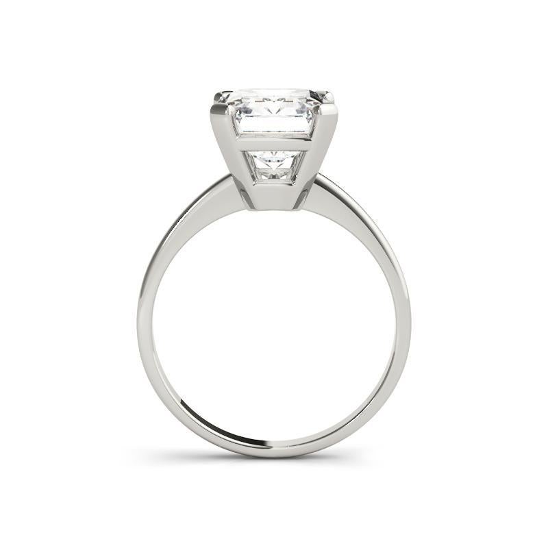 GIA 1.2 Carat Emerald Solitaire Basket 4-Prong  Diamond Ring In New Condition For Sale In New York, NY