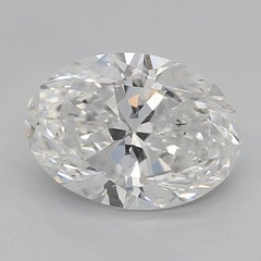 GIA 1.2 Carat Oval Cluster Trellis Solitaire 18K Yellow Gold Diamond Ring