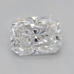 GIA 1.2 Carat Radiant Solitaire Cathedral Tulip  Diamond Ring