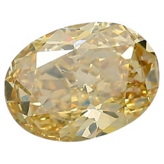 GIA 1.20 Carat Fancy Brownish Orangy Yellow Oval Cut VS2 Natural Loose Diamond