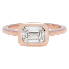 GIA 1.20 Carat I/VS1 Emerald Cut Engagement Ring