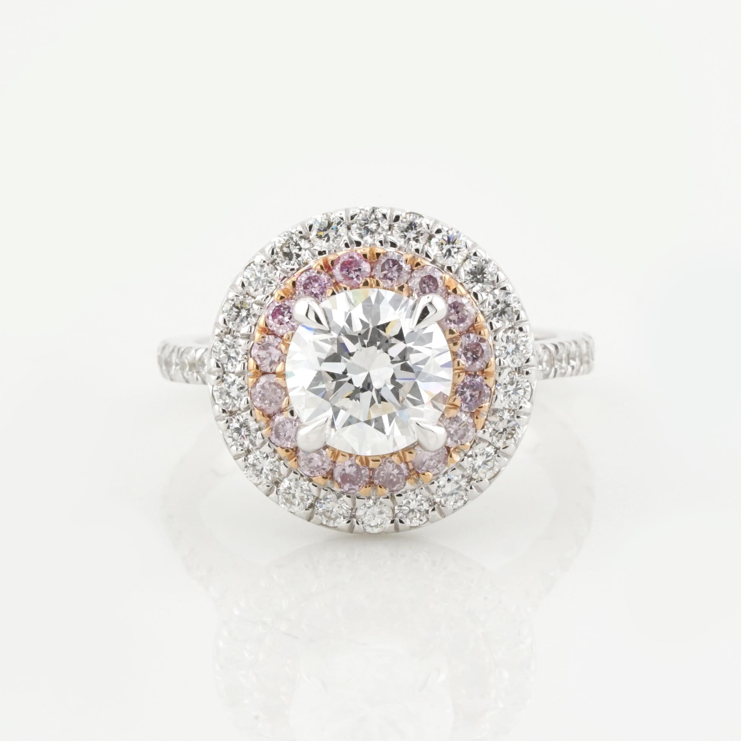 This stunning creation by Cecile Blake combines 18K white and yellow gold to showcase a captivating 2.05-carat fancy yellow diamond, GIA-certified for its natural origin and even color distribution. The modified rectangular brilliant-cut diamond,