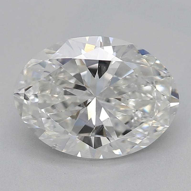 Erhöhen Sie Ihre Schmucksammlung mit diesem atemberaubenden Diamantring, der einen faszinierenden ovalen H SI2 1,20 Mittelstein präsentiert. Das Design ist von der Vintage-Ästhetik inspiriert und wurde kunstvoll aus Platin gefertigt. Der zentrale