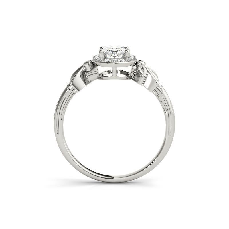 GIA 1.20ct Solitaire ovale Bague diamant feuille de jardin Neuf - En vente à New York, NY