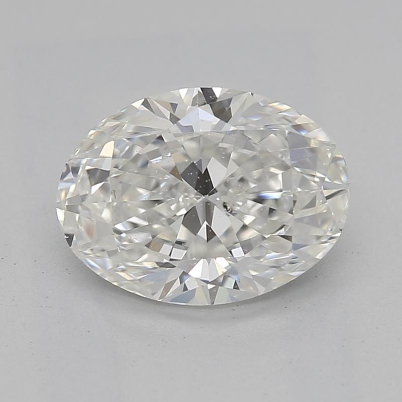 Rehaussez votre collection de bijoux avec cette bague en diamant enchanteresse, ornée d'un superbe diamant ovale d'un poids impressionnant de 1,20. Classée H et SI1 , la pierre centrale est un exemple brillant de la qualité exceptionnelle des