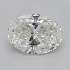 GIA 1.20ct Oval Three-Stone with Diamond Shank 18K White Gold Diamond Ring