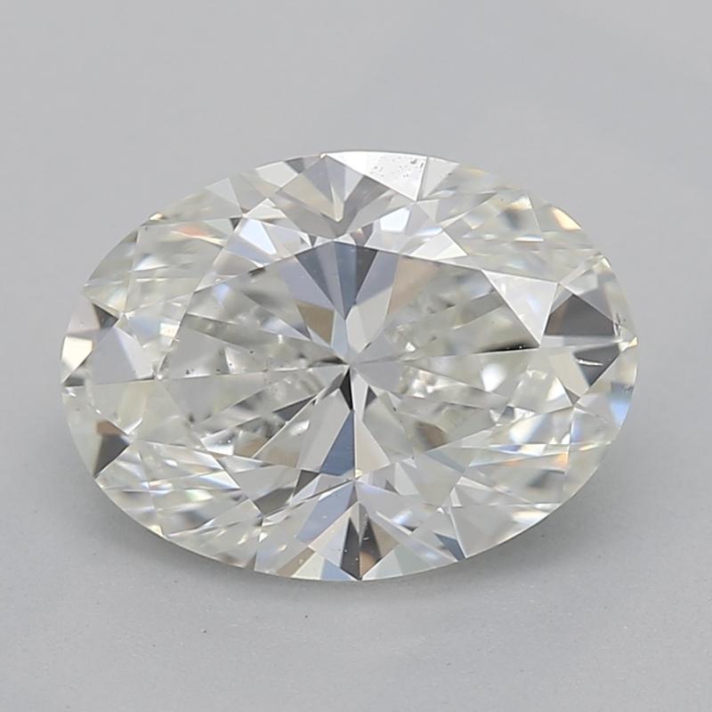 Realizzato in oro bianco, questo squisito anello con diamante sfoggia un design raffinato che affascina con la sua miscela unica di eleganza e raffinatezza. Al centro si trova un magnifico diamante ovale del peso di 1,20, classificato I e VS2, che