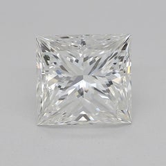 GIA 1.20ct Princess Entwined Trellis Pave & Solitaire White Gold Diamond Ring