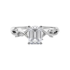 GIA 1.21 Karat Smaragd Reben Band Nature Inspired  Diamantring