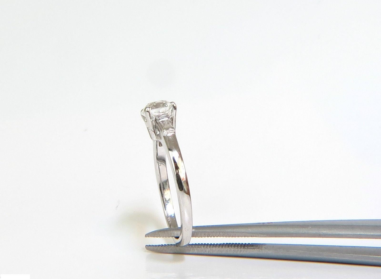 Women's or Men's GIA 1.21 Carat European Cut Diamond Ring F/VS2 Platinum For Sale