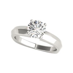 GIA 1.21ct Round Solitaire Beveled Euro Shank  Diamond Ring GIA 1.21ct Round Solitaire Beveled Euro Shank  Diamond Ring