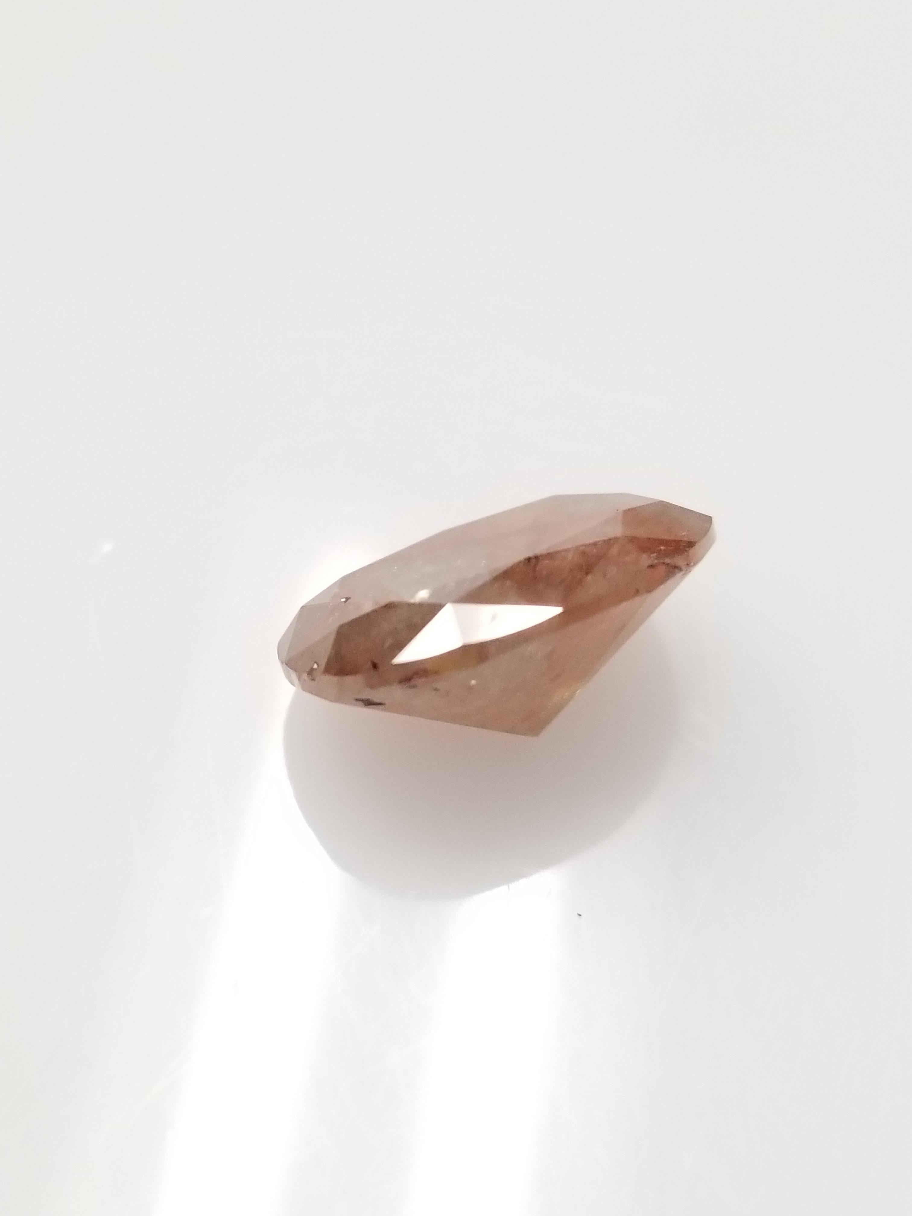 GIA Diamant en vrac de 12,21 carats de couleur fantaisie et de forme ovale Unisexe en vente