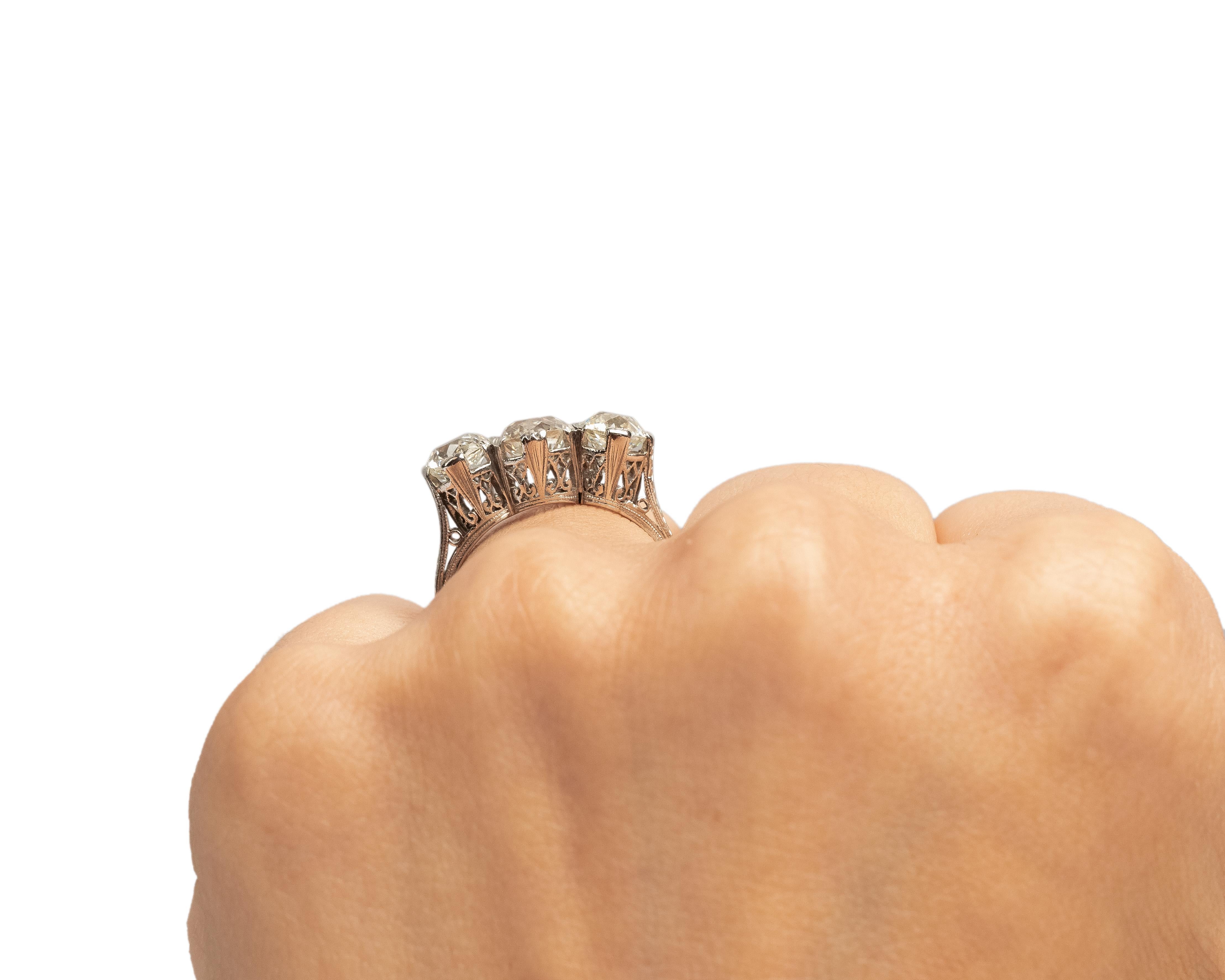 Old Mine Cut GIA 1.28 Carat Art Deco Diamond Platinum Engagement Ring For Sale