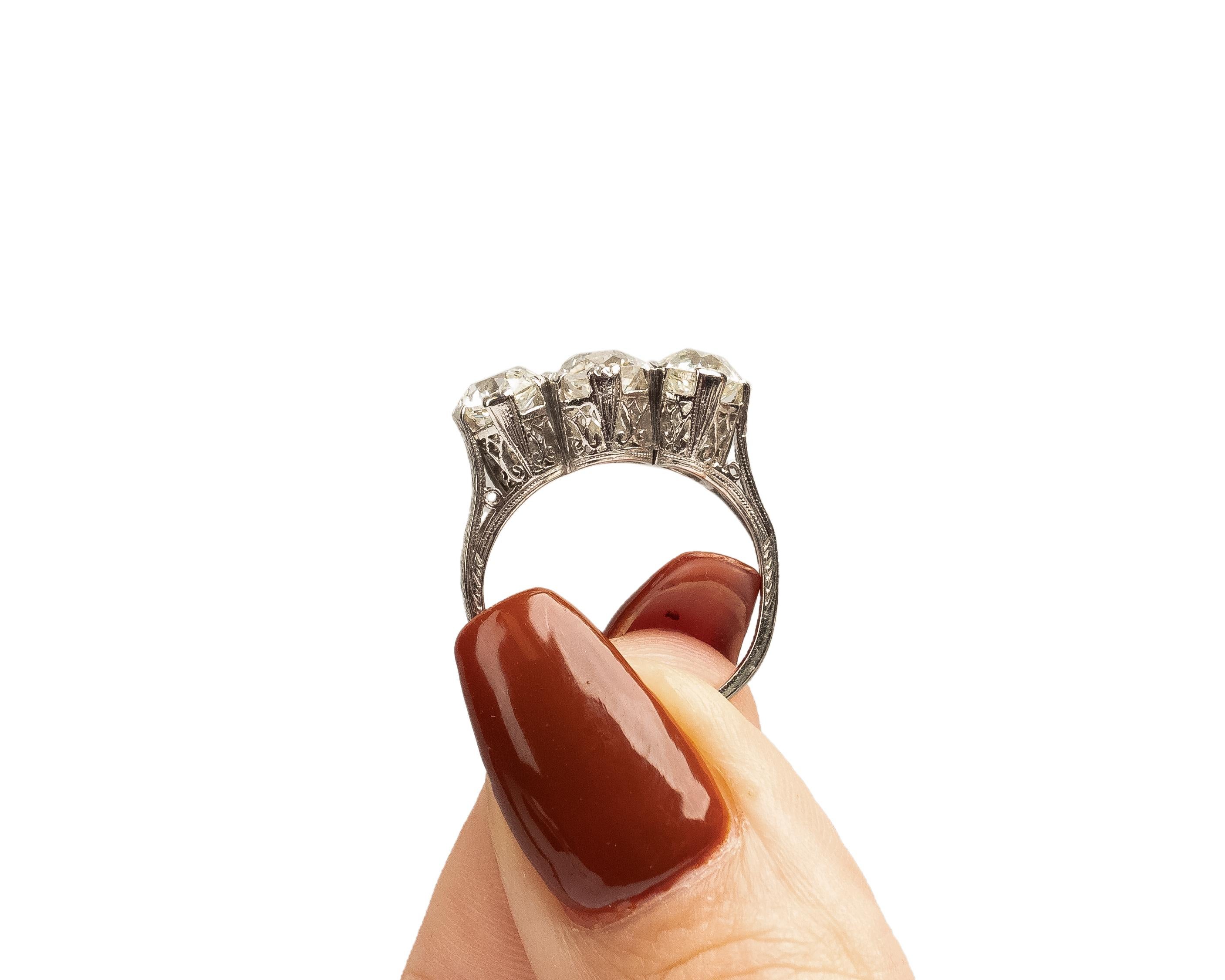 Women's GIA 1.28 Carat Art Deco Diamond Platinum Engagement Ring For Sale