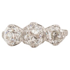 GIA 1.28 Carat Art Deco Diamond Platinum Engagement Ring