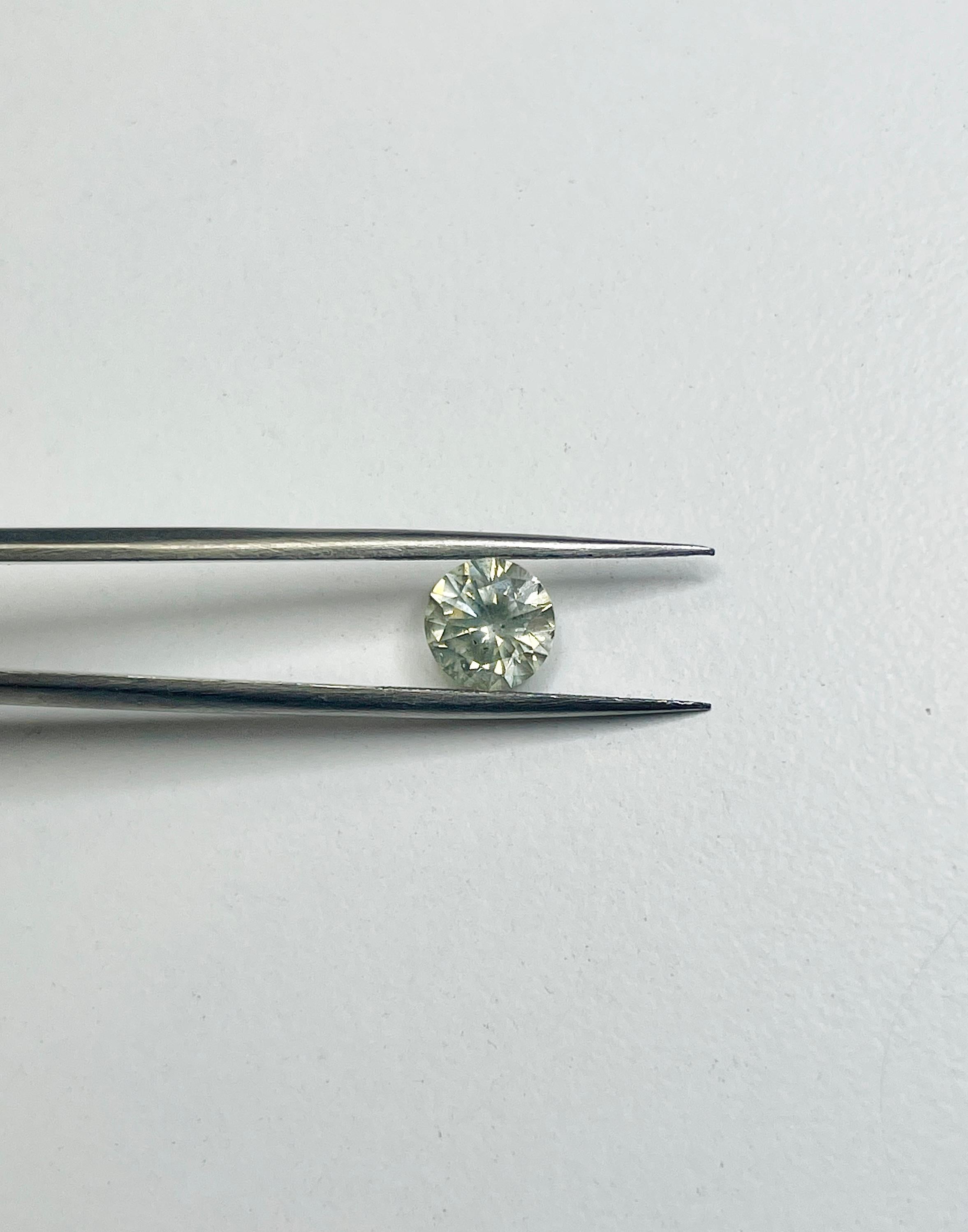Women's or Men's GIA 1.29 Carat Round Cut Loose Diamond For Sale