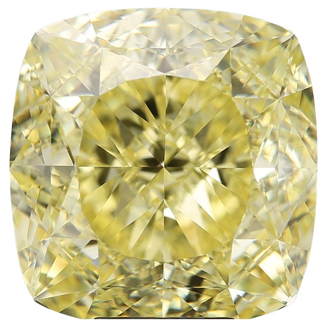 GIA 12ct Fancy Intense Yellow Cushion Diamond Loose or Set in Solitaire Ring