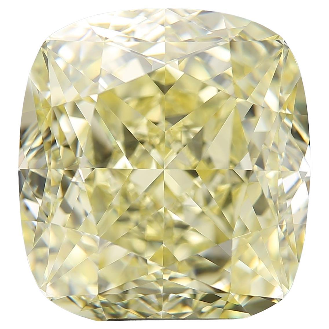 GIA 12ct Fancy Yellow Cushion VS1 Loose or Set in Solitaire Ring