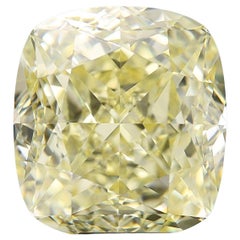 GIA 12ct Fancy Yellow Cushion VS1 Loose or Set in Solitaire Ring