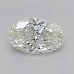 GIA 1.2ct Oval Solitaire with Half Eternity 18K White Gold Diamond Ring
