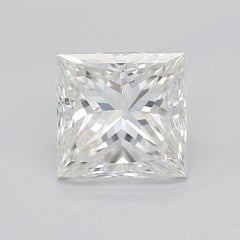 GIA 1.2ct Princess Halo Split Shank Double Band 18K Yellow Gold Diamond Ring