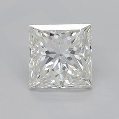GIA 1.2ct Princess Modern Bezel Solitaire Wide Band Diamond Ring