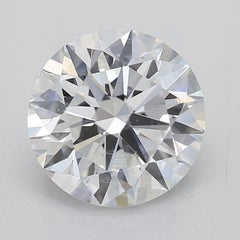 GIA 1.2ct Round Solitaire Futuristic Chevron 18K White Gold Diamond Ring