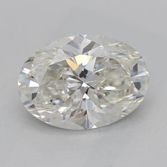 GIA 1.3 Carat East-West Oval Halo Curved Bypass  Diamond Ring