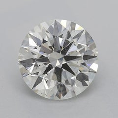 GIA 1.3 Carat Round Vintage Milgrain Pave Leaf 18K Yellow Gold Diamond Ring