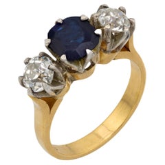 Sapphire Three-Stone Rings