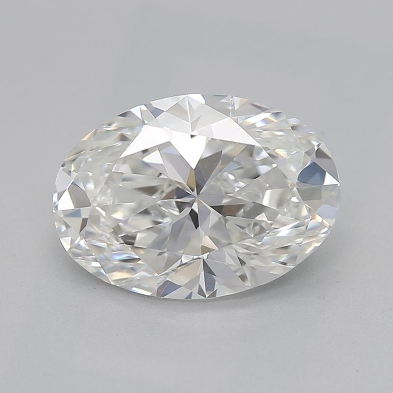 Introducing a stunning diamond ring that showcases an enchanting centerpiece—a GIA-certified oval diamond weighing 1.30 with an exquisite G and VS1. The cathedral setting elegantly elevates the diamond, allowing maximum light reflection for an