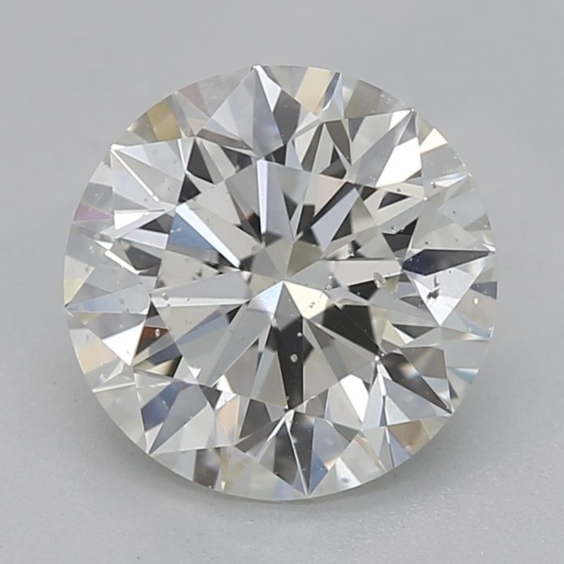 Dieser atemberaubende Diamantring strahlt Eleganz und Raffinesse aus. Er enthält einen bemerkenswerten runden Diamanten mit einem Gewicht von 1,30, der mit einem fesselnden J und einer Reinheit von SI2 bewertet wurde. Der Diamant ist in einer