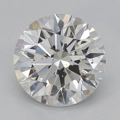 GIA 1.30ct Round Solitaire Beveled Euro Shank 18K Yellow Gold Diamond Ring