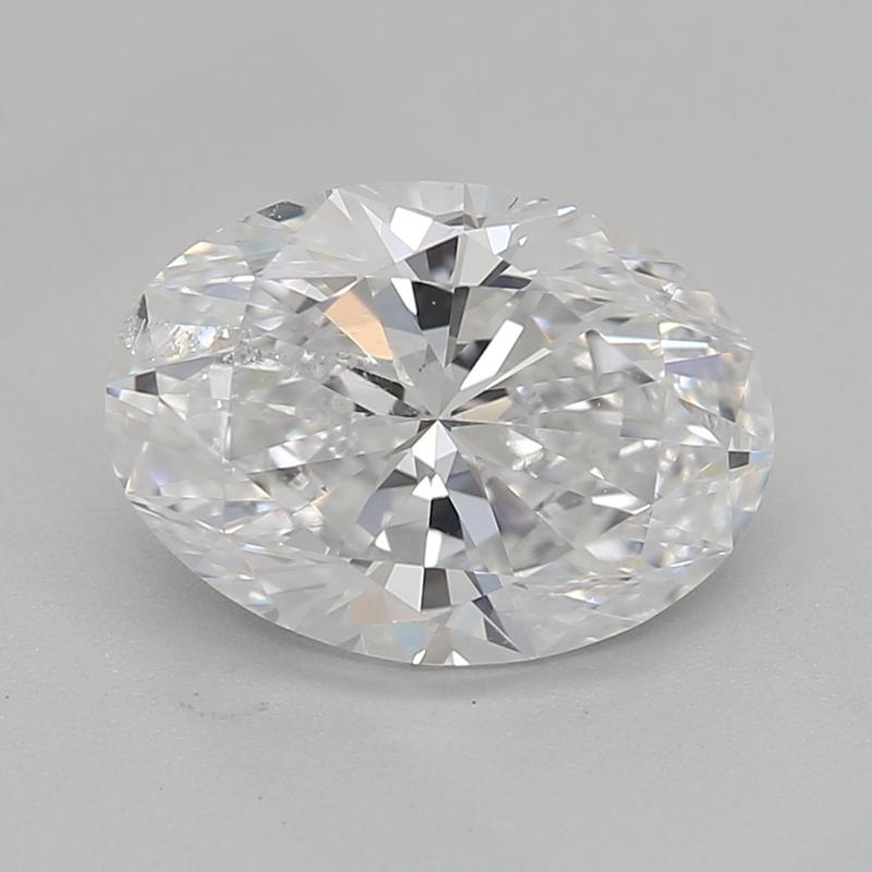 Erleben Sie die Anziehungskraft dieses atemberaubenden Diamantrings mit einem fesselnden ovalen 1,31er Mittelstein, der mit seinem exquisiten E und SI2 Schönheit ausstrahlt. In luxuriösem Weißgold gefasst, zeigt das Design eine einzigartige,