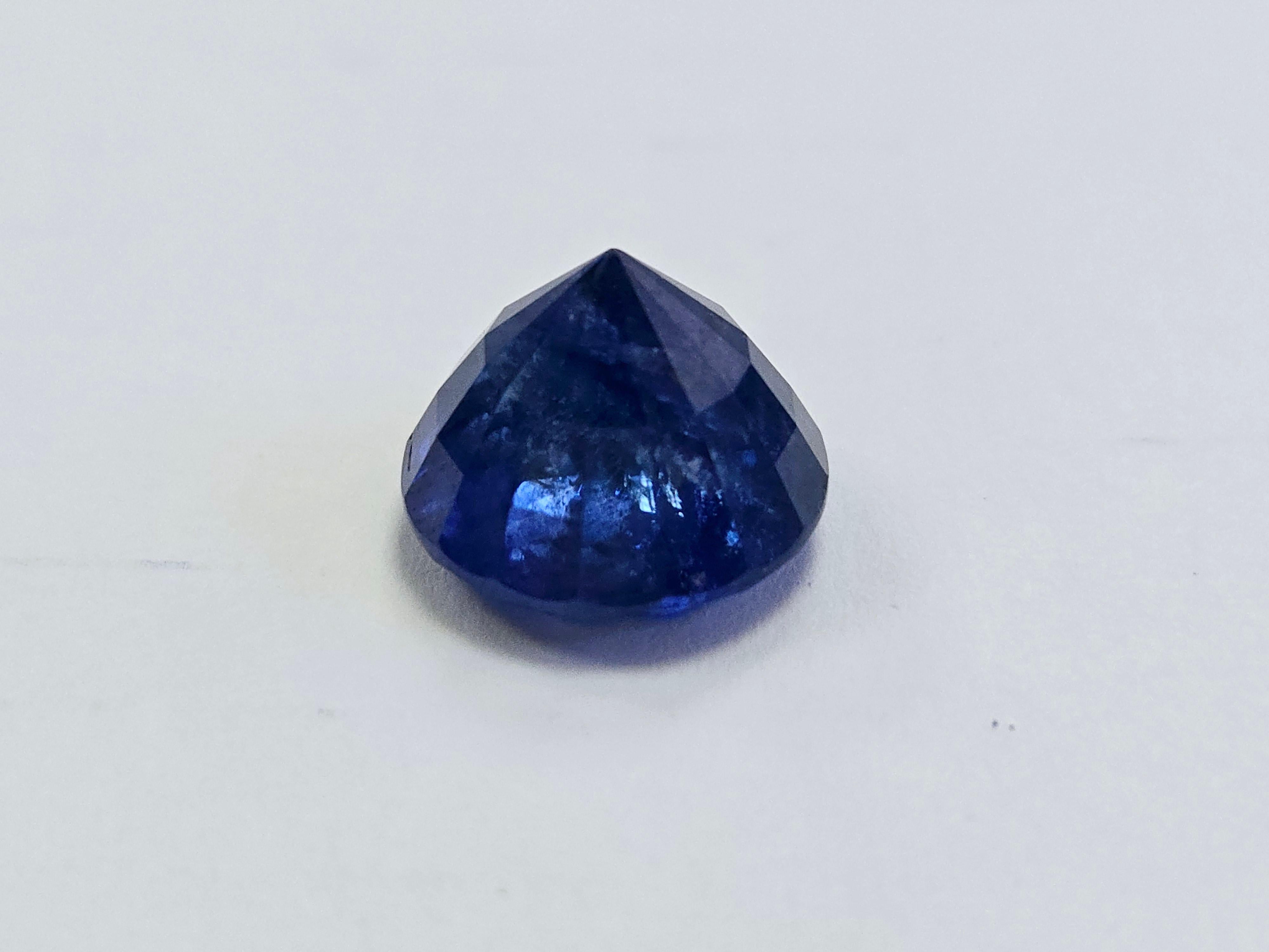 GIA 13.15 Karat natürlicher Saphir in runder Form im Angebot 1