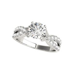 GIA 1,31ct Solitario rotondo Infinity Crossover  Anello con diamante