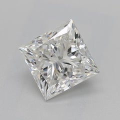 GIA 1.32 quilates Princesa Curvada Bypass Pave Shank Anillo de diamantes