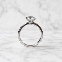 GIA 1.32Ct D Internally Flawless Type IIa Diamond 18K White Gold Engagement Ring