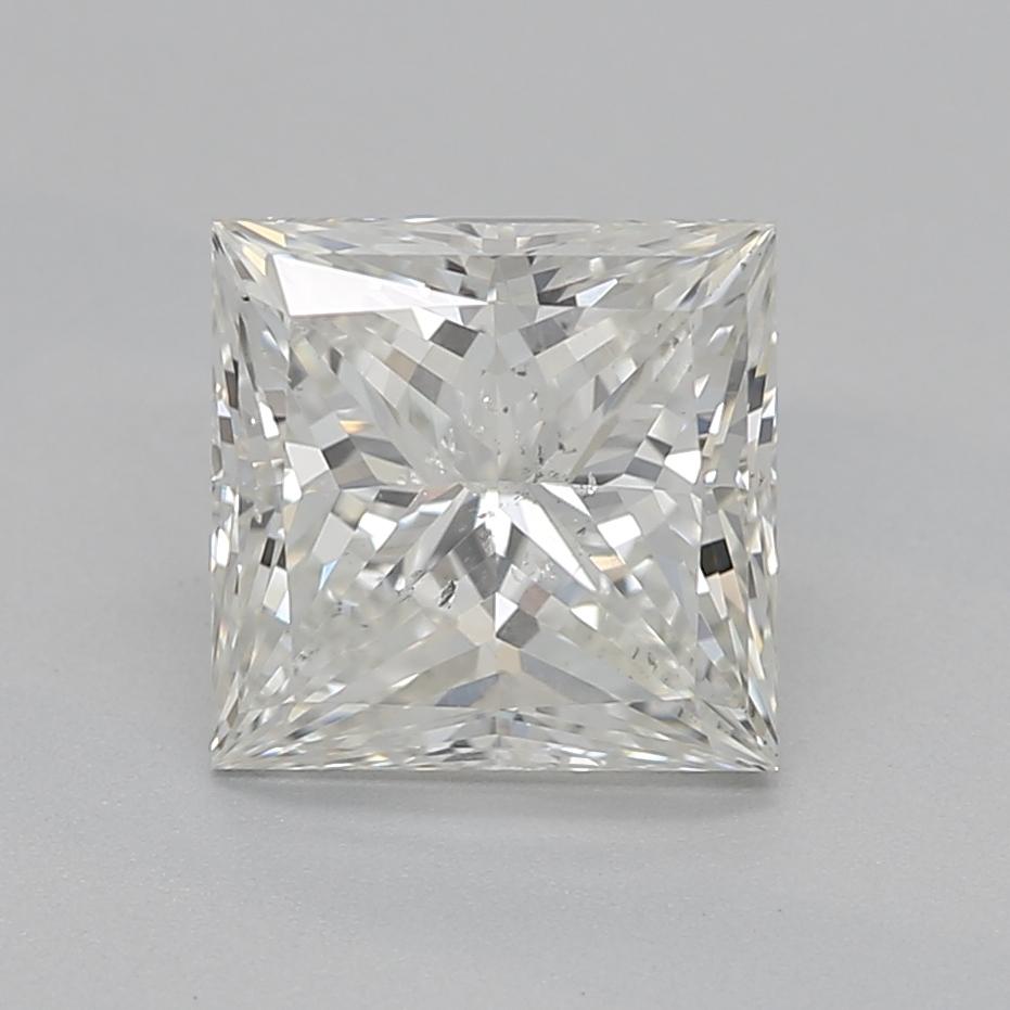 GIA 1.33 Carat Princesse Bypass Pave Shank 18K White Gold Diamond Ring Neuf - En vente à New York, NY