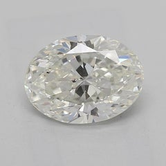 GIA 1.35ct Oval Round & Baguette Channel Band  Diamond Ring