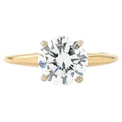 GIA 1,37ct Diamant Verlobungsring in Gelbgold