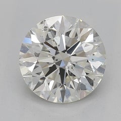 GIA 1.3ct Round Solitaire Futuristic Chevron  Diamond Ring
