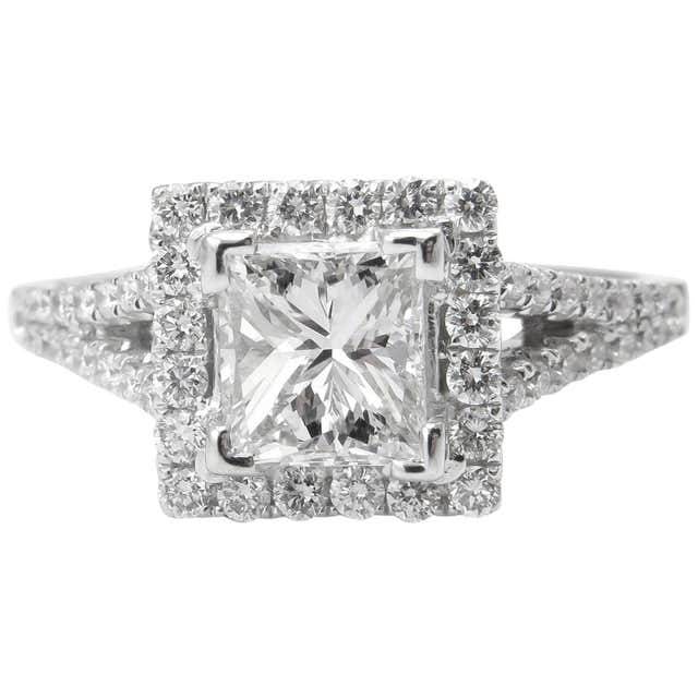 Art Deco Engagement Ring 1.48 carats at 1stDibs