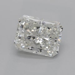 GIA 1.4ct Radiant Solitaire Twisted Square Band 18K Yellow Gold Diamond Ring