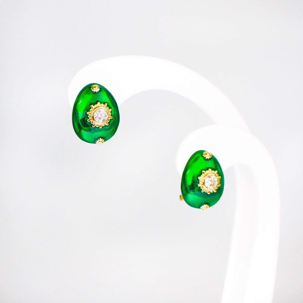 GIA 14K  F VS1 3EX Diamonds Antique Art Deco Style Stud Earrings In New Condition For Sale In Kaohsiung City, TW