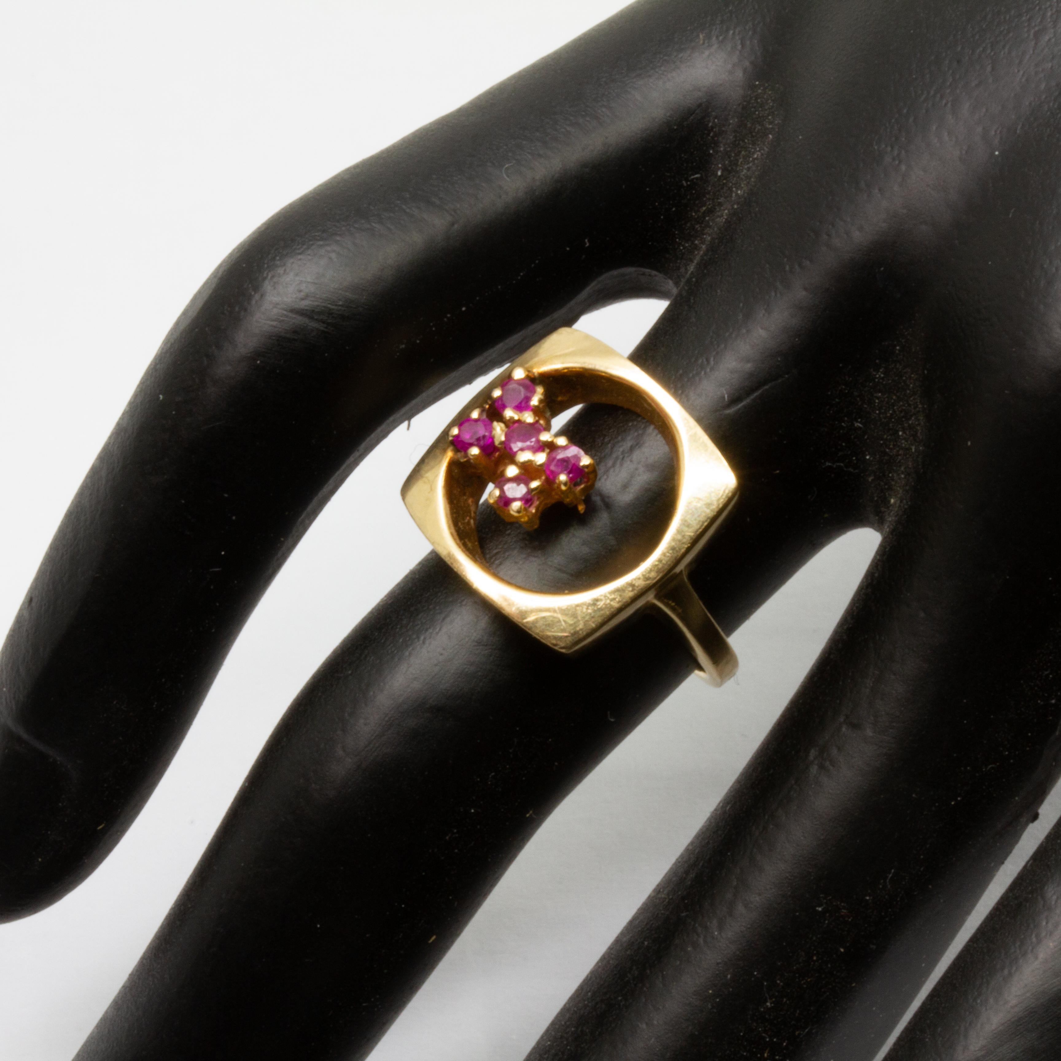 Women's GIA 14k Gold and Ruby Ring