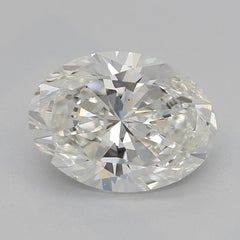 GIA 1.5 Carat Oval Formal Garden Leaf Trellis 18K White Gold Diamond Ring