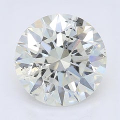 GIA 1.5 Carat Round Vintage Milgrain Pave Leaf  Diamond Ring